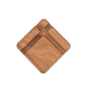 <b>Oak</b> Wood Phone Stand 10 cm Plant Oil Finish Minimalist Desk Phone Holder Wholesale Custom Logo Engraving - Product Image 2