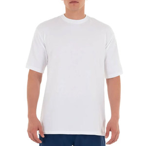 Camiseta de algodón blanca lisa para hombre, de color sólido, manga corta, para adultos, camiseta de pesca, ropa de pesca - Product Image 4