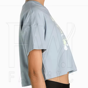 เสื้อยืดครอประบายอากาศได้ดีของผู้หญิงเสื้อยืดครอปท็อปสำหรับเด็กผู้หญิงเสื้อครอปฤดูร้อนทำ2025 - Product Image 2