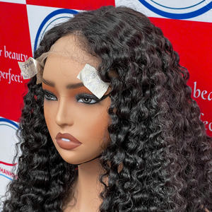 Perruques en cheveux humains à dentelle frontale, boucles birmanes, 100% cheveux vietnamiens, couleur noire |   Meilleures ventes en gros - Product Image 1