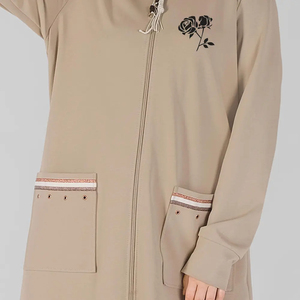 Nouveau Ensemble 2 Pièces Haut de Gamme Meilleure Vente Fournisseur Arabe Manches Longues Vêtements Islamiques Femmes Abaya Survêtement Musulman - Product Image 5