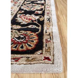 Tapis Kasbah en laine et viscose tufté à la main, motif floral Top-1506, pour chambre à coucher, hauteur de poils moelleux, rectangulaire, pour couloir - Product Image 4