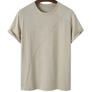 Camisetas de Hombre, Mezcla de Poliéster y Algodón, Diseño de Logotipo Personalizado, Serigrafía, Cuello Alto Tejido, Ropa Formal Transpirable, Estilo Urbano 2026 - Product Image 1