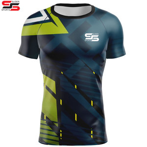 เสื้อแรชการ์ดแบบแห้งเร็วสำหรับผู้ชายพิมพ์ซับลิเมชัน2025โลโก้แบบกำหนดเอง - Product Image 3