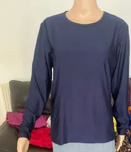 Ronde Sudanese Karina T-Shirt Volledige Mouwen Effen T-Shirts Polyester Heren T-Shirt Tegen Groothandelsprijs