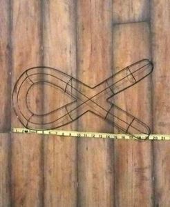 Couronne en métal, design parfait pour les photos de mariage, décoration de la maison, noir, taille personnalisée acceptable, décoration de fête festive - Product Image 5