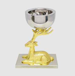 Dernier bol en aluminium doré et argenté bois de cerf décoration de table fruits dessert fruits secs bols de service maison cuisine table à manger - Product Image 6