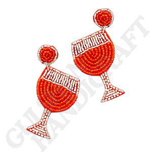 Beaded Embroidery Cotton Handmade Embroidered Fashion Multi-Colour Women's Earrings <b>Artificial</b> Jewelry <b>Best</b> Quality Wholesale - Product Image 5