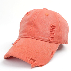 Gorra de béisbol de verano unisex Vintage algodón ajustable 3D bordado liso teñido desgastado en blanco lavado estilo de imagen al por mayor - Product Image 2