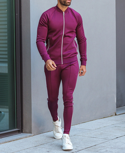 Wholesale Men's Autumn Lightweight Reversible Breathable Plus Size Slim Fit <b>Joggers</b> Outdoors Training Tracksuit Sweatsuit Set - Product Image 5