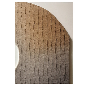 พรมปูพื้นขนแกะสีเบจทรงสูงดีไซน์แบบกระจุกนุ่มทันสมัยทำด้วยมือสำหรับบ้านสำนักงานห้องนั่งเล่นห้องเด็ก - Product Image 3