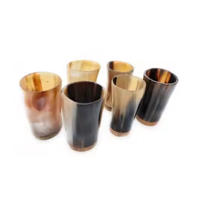 แก้วฮอร์นแก้วไวกิ้งคุณภาพสูงสำหรับโรงแรมฝาปิดกันรั่วที่เป็นฉนวนสูญญากาศถ้วยกาแฟโดยงานฝีมือรูปพระจันทร์เสี้ยว - Product Image 2