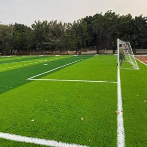 Césped Artificial <span class=keywords><strong>de</strong></span> PE Resistente a la Decoloración, Césped Sintético Duradero para Gimnasios con Excelente Drenaje para Estadios <span class=keywords><strong>de</strong></span> Fútbol - Product Image 1