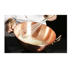 pure Copper <b>Jam</b> <b>Pan</b> with gold metal Bronze Handles Made in India solid copper jampans <b>jam</b> pots heavy gauge thick walled - Product Image 6