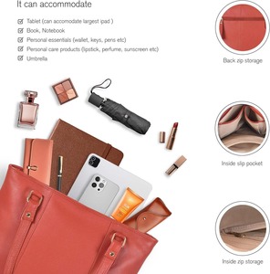 Comfortable Genuine <b>Leather</b> Luxury Lightweight <b>leather</b> Tote <b>Handbag</b> with Custom Colors and Logo <b>leather</b> bags - Product Image 4