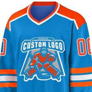 Bas quantité minimale de commande Bon marché Sublimation Père Noël Vêtements de hockey sur glace Uniforme de maillot de hockey européen personnalisé Fabricant THT WEARS - Product Image 3