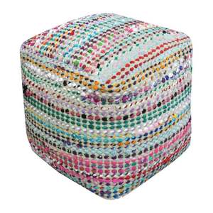 Menagerie kalivody pouf by World พรมผ้าฝ้ายแบบดั้งเดิมมีสไตล์ชิ้นเน้นสำหรับงานแต่งงานรีวิวสูง N Wayfair.ca - Product Image 2