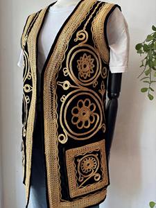 Chaleco Étnico Tradicional Afgano Hecho a Mano para Hombre, Estilo de Trabajo de Verano, para Bodas, Celebraciones y Festivales - Product Image 6