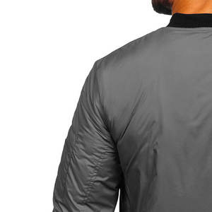 Design personnalisé Offre Spéciale coupe régulière bonne qualité pour hommes blouson bombardier vêtements de ville blouson bombardier décontracté uni pour hommes - Product Image 6