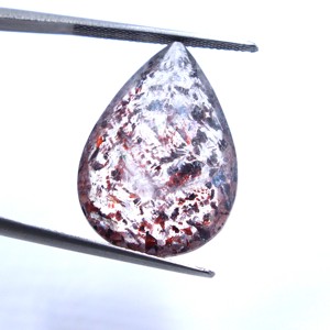 Lepidocrocite พลอยอเมทิสต์รูไทล์ทรงลูกแพร์ตัดจากธรรมชาติเครื่องประดับอัญมณีหลวมทำด้วยมือคุณภาพสูง - Product Image 6