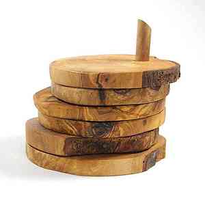 Dessous de verre en ardoise noire design et fabriqué Fabricant et exportateur de forme personnalisée en bois de manguier noyer de haute qualité - Product Image 5