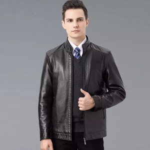 Veste en cuir suédé coupe ajustée pour homme avec logo personnalisé audacieux, idéale pour les activités de plein air et la ville, vente en gros - Product Image 6