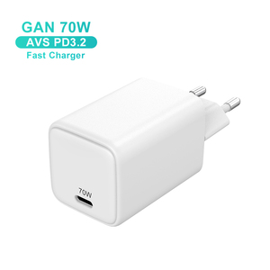 Nouveauté Chargeur GaN 70W PD3.2 AVS USB C Chargeur Type C Charge rapide Prise universelle pour iPhone Samsung Ordinateur portable Chargeur mural - Product Image 1