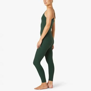 Mono deportivo de manga larga de cintura alta para mujer de verano 2025 al por mayor-Color personalizable y diseño transpirable Spandex/poliéster - Product Image 2