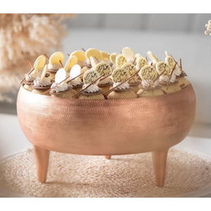 Tazón de Chocolate de Metal de Lujo Moderno de Primera Calidad, Hecho a Mano, Apto para Lavavajillas, para Servir Dulces, Postres, Decoración del Hogar, Comedor - Product Image 1