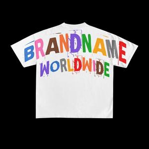 T-shirts pour hommes de qualité supérieure entièrement personnalisables 2026 100% coton col rond coupe ample à prix de gros - Product Image 5