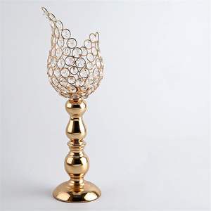 Décoration de la maison de noël bougeoirs antiques bougeoirs coniques en laiton bougeoir en métal or fournisseur de fabricant en gros - Product Image 1