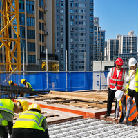 Plateforme de construction en treillis d'acier robuste pour centrales électriques, dalle de plancher composite résistante à la chaleur pour le secteur de l'énergie