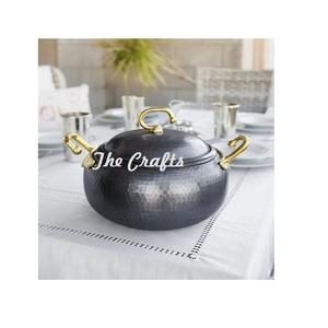 Latest Design Food Serving Pot In Copper Cooking Pot With Aluminum Handles And Knob For Home Dinnerware Use - Product Image 2