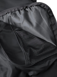 Blouson bomber en satin noir pour homme Patch drapeau américain Style rétro Léger Coupe-vent Respirant Streetwear Mode vestes pour hommes - Product Image 5