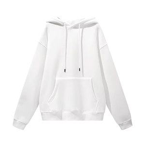 French Terry Pullover Hoodies Casual Cotton Hooded Drawstring Pullover Sweatshirts Hoodies - Product Image 4