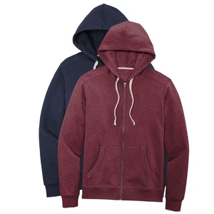 Personnalisé 400gsm recyclé 100% coton sweat à capuche surdimensionné lourd sweat zippé pour hommes de grande taille polaire avec logo imprimé - Product Image 6