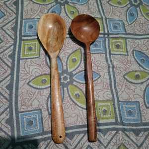 ชุดช้อนและไม้พายทำจากไม้สะเดาใช้ในครัวเป็นมิตรกับสิ่งแวดล้อมเครื่องใช้ในครัวปลอดสารพิษสำหรับทำอาหารเพื่อสุขภาพของขวัญตามเทศกาล - Product Image 4