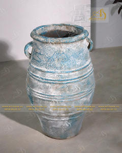 Titanic AN048H92TSA Pot en céramique moderne sarcelle finition galvanisée brillante élégante Durable maison et jardin Mini décoration de paysage - Product Image 3