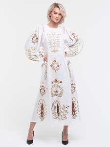 Damas DE HONOR ucranianas Verano Indio mejor calidad 2025 vestido bordado ucraniano único vestido de manga larga para mujeres Casual - Product Image 4