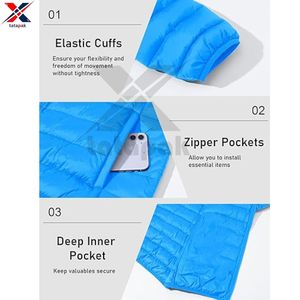 Nouvelle arrivée Veste d'extérieur matelassée légère imperméable Polyester/Nylon Matériau Unisexe Adultes Respirant Vente en gros - Product Image 2