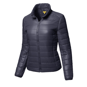Veste matelassée personnalisée pour femmes avec logo, imperméable, respirante, à capuche, 100% polyester, haute qualité, service OEM, prix de gros - Product Image 1