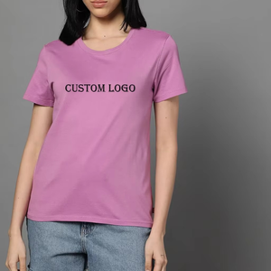 Camiseta de manga corta para mujer Gym Fitness Plain Nueva llegada Comfort Oversize Summer New Stylish T-shirt Logotipo personalizado Comfort - Product Image 3