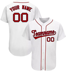 Fabricante personalizado adultos equipo de béisbol Jersey Color sólido hombres béisbol Jersey de talla grande transpirable al por mayor personalizado - Product Image 3