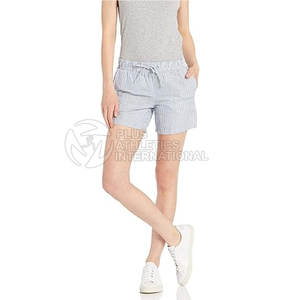 2025 pantalones cortos de moda personalizados para mujer, pantalones cortos transpirables de algodón de Color personalizado para mujer, pantalones cortos de verano para mujer - Product Image 2