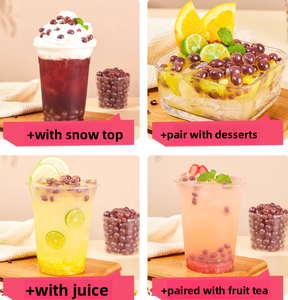 Boba Ripieno di Fagioli Rossi, Perle Scoppiettanti per <span class=keywords><strong>Bubble</strong></span> <span class=keywords><strong>Tea</strong></span>, Ingredienti per Tè al Latte, 900g/Lattina - Product Image 5