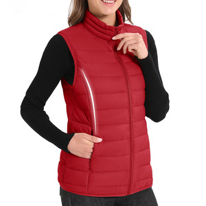 Último estilo transpirable burbuja Puffer chaleco deportes invierno al aire libre sin mangas calidad única Puffer chaleco para mujer - Product Image 5