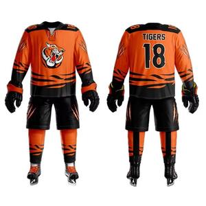 Nuevo Uniforme de Hockey sobre Hielo en Venta, Logotipo Personalizado, Transpirable, Impreso, 100% Poliéster - Product Image 1