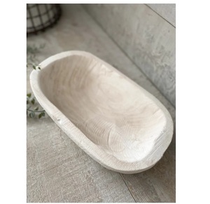 Wooden Dough Bowl in Natural Finishing for Kitchen Home Usage Handmade Design Wooden Bread Dough Bowl Top Quality Piece - Product Image 3
