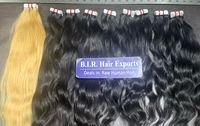 Extensions de cheveux indiens Remy Blessing Hair, boucles Jerry, double trame, cuticules alignées, tissage de cheveux humains de haute qualité