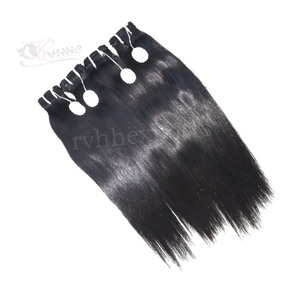 Le moins cher Extensions de cheveux de couleur noire naturelle de trame de cheveux vierges - Product Image 1